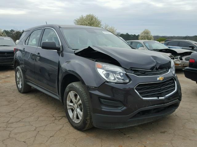 2GNALBEK0G6206283 - 2016 CHEVROLET EQUINOX LS GRAY photo 1