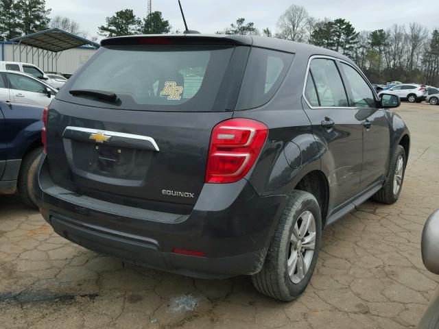 2GNALBEK0G6206283 - 2016 CHEVROLET EQUINOX LS GRAY photo 4