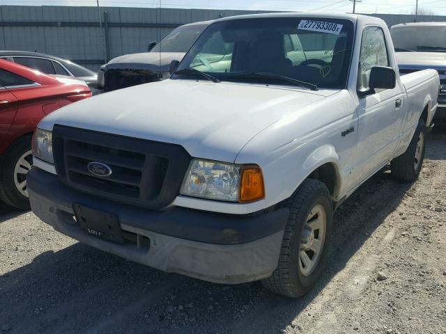 1FTYR10D75PB12455 - 2005 FORD RANGER WHITE photo 2