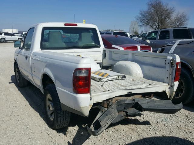 1FTYR10D75PB12455 - 2005 FORD RANGER WHITE photo 3