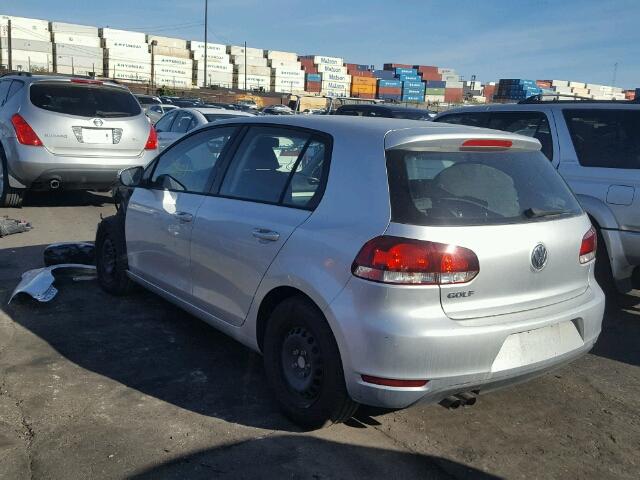 WVWDB7AJ2CW335189 - 2012 VOLKSWAGEN GOLF 银色 照片 3