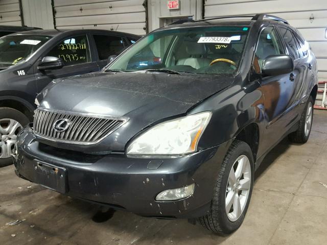 2T2HK31U57C011586 - 2007 LEXUS RX 350 CHARCOAL photo 2