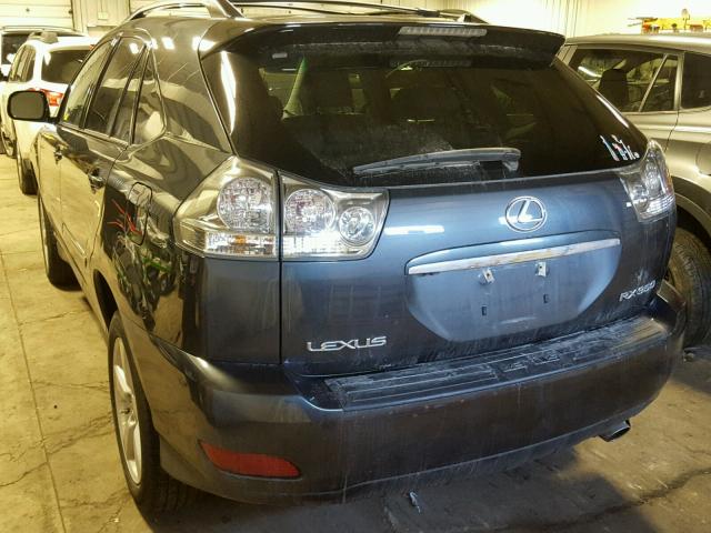 2T2HK31U57C011586 - 2007 LEXUS RX 350 CHARCOAL photo 3