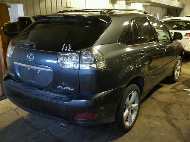 2T2HK31U57C011586 - 2007 LEXUS RX 350 CHARCOAL photo 4