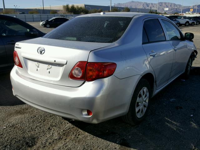 JTDBL40E59J011019 - 2009 TOYOTA COROLLA BA SILVER photo 4