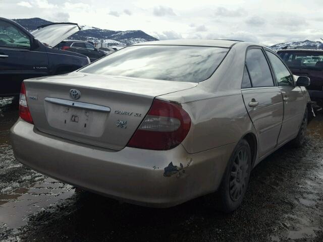 4T1BE32K43U712918 - 2003 TOYOTA CAMRY LE TAN photo 4