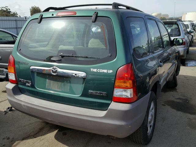 4F2YU07B51KM24083 - 2001 MAZDA TRIBUTE DX 绿色 照片 4