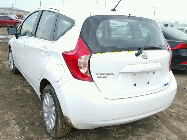 3N1CE2CP6FL444257 - 2015 NISSAN VERSA NOTE WHITE photo 3