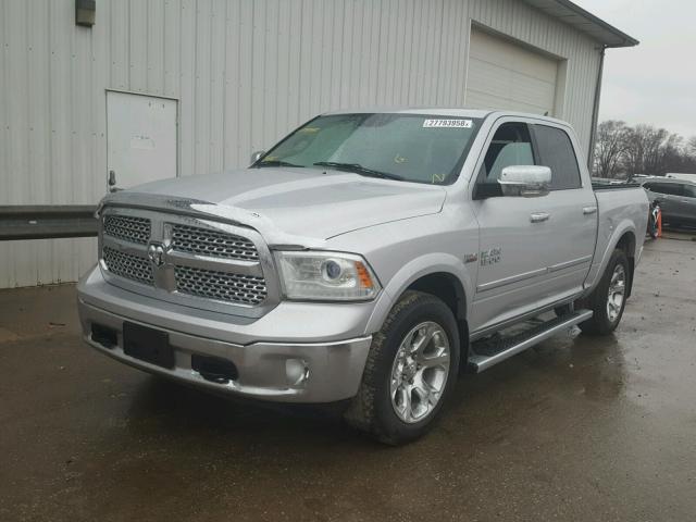 1C6RR7NT1GS113289 - 2016 RAM 1500 LARAM SILVER photo 2