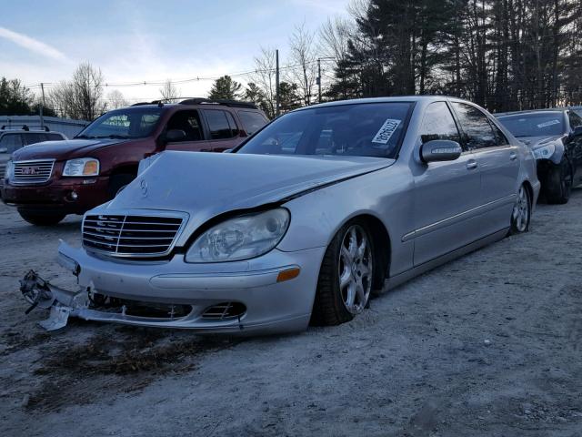 WDBNG83J85A454288 - 2005 MERCEDES-BENZ S 430 4MAT SILVER photo 2