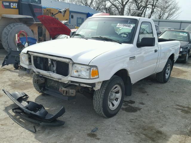 1FTYR10D19PA54140 - 2009 FORD RANGER WHITE photo 2