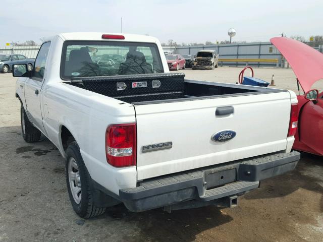 1FTYR10D19PA54140 - 2009 FORD RANGER WHITE photo 3