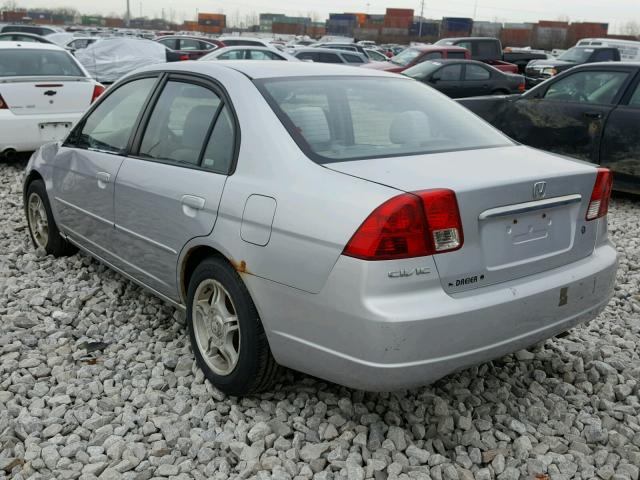 2HGES15593H582658 - 2003 HONDA CIVIC LX SILVER photo 3