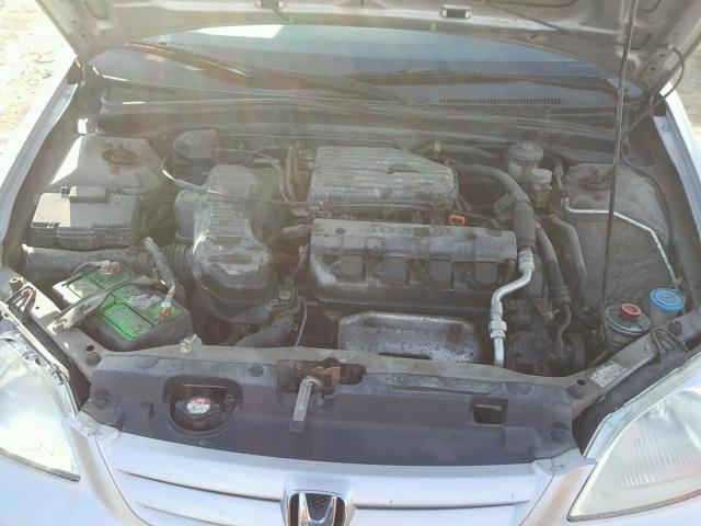 2HGES15593H582658 - 2003 HONDA CIVIC LX SILVER photo 7