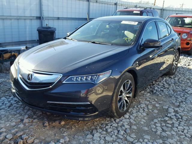 19UUB1F30FA025732 - 2015 ACURA TLX GRAY photo 2