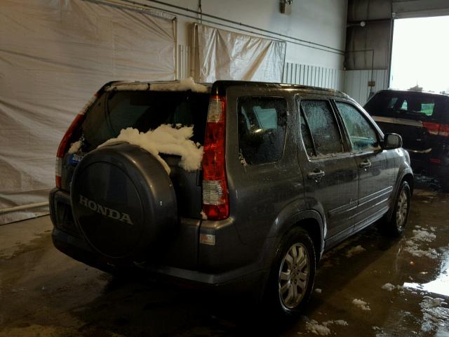 SHSRD78985U309482 - 2005 HONDA CR-V SE GRAY photo 4