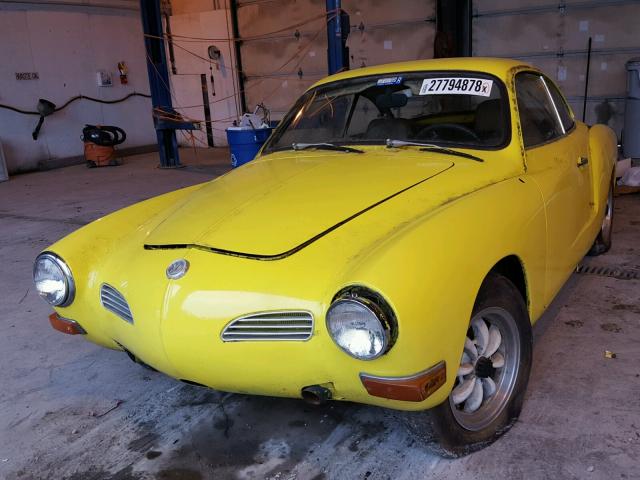 1432012678 - 1972 VOLKSWAGEN KARMANN GH YELLOW photo 2