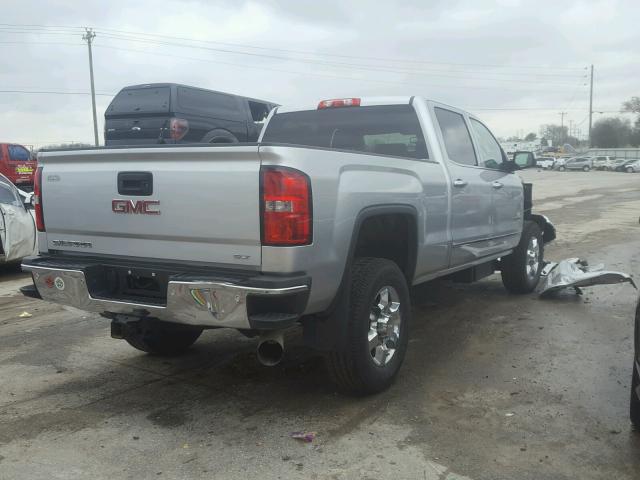 1GT12ZE86FF649244 - 2015 GMC SIERRA K25 SILVER photo 4