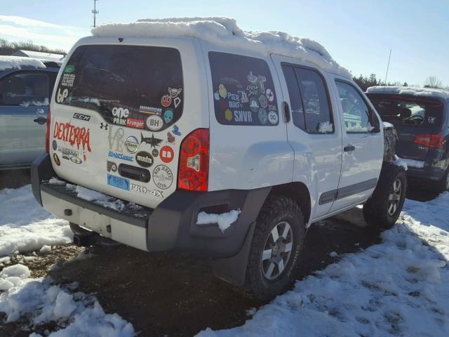 5N1AN0NW3BC520662 - 2011 NISSAN XTERRA OFF WHITE photo 4