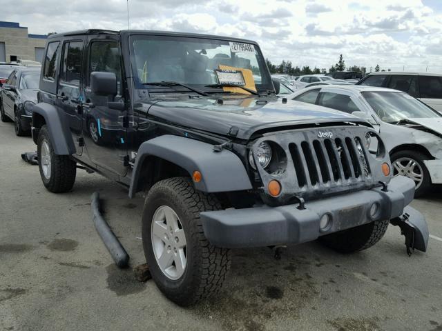 1J4GA39107L190264 - 2007 JEEP WRANGLER X BLACK photo 1