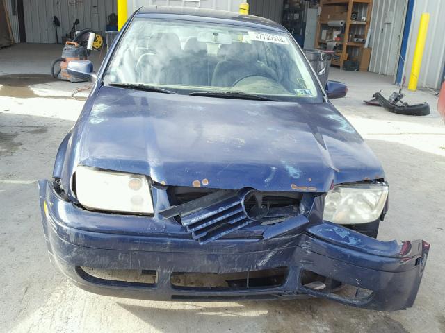 3VWSK69M83M070954 - 2003 VOLKSWAGEN JETTA GLS BLUE photo 9