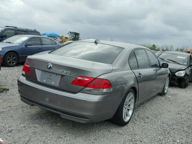 WBAHN83526DT61240 - 2006 BMW 750 LI GRAY photo 4