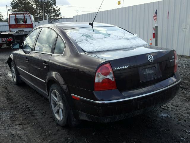 WVWTH63B34P197670 - 2004 VOLKSWAGEN PASSAT GLX 栗色 照片 3
