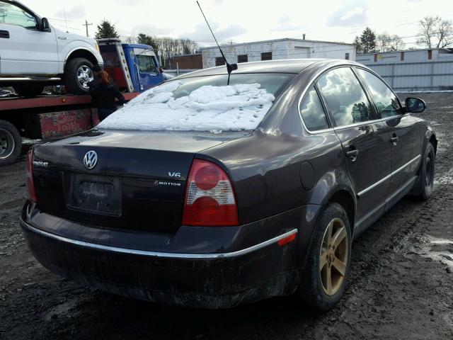 WVWTH63B34P197670 - 2004 VOLKSWAGEN PASSAT GLX MAROON photo 4