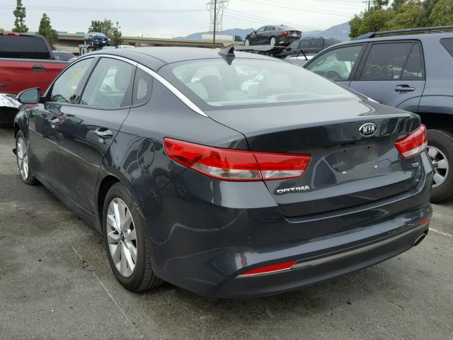 5XXGU4L30GG112645 - 2016 KIA OPTIMA EX CHARCOAL photo 3