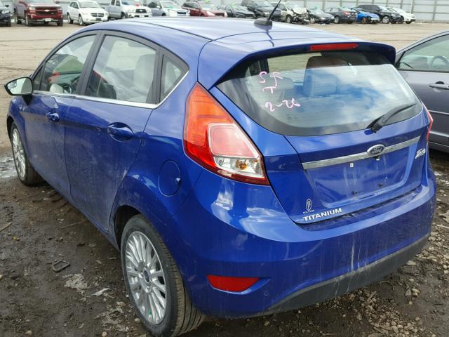 3FADP4FJ6EM207118 - 2014 FORD FIESTA TIT BLUE photo 3