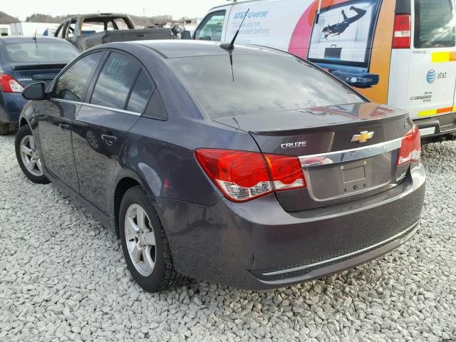 1G1PF5S97B7162412 - 2011 CHEVROLET CRUZE LT GRAY photo 3