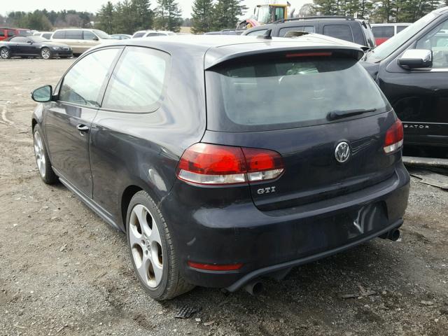 WVWFD7AJ1AW320120 - 2010 VOLKSWAGEN GTI BLACK photo 3