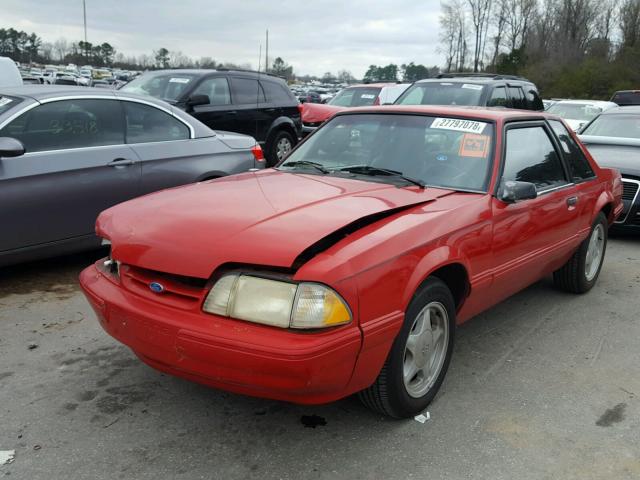 1FACP40M2NF149071 - 1992 FORD MUSTANG LX RED photo 2