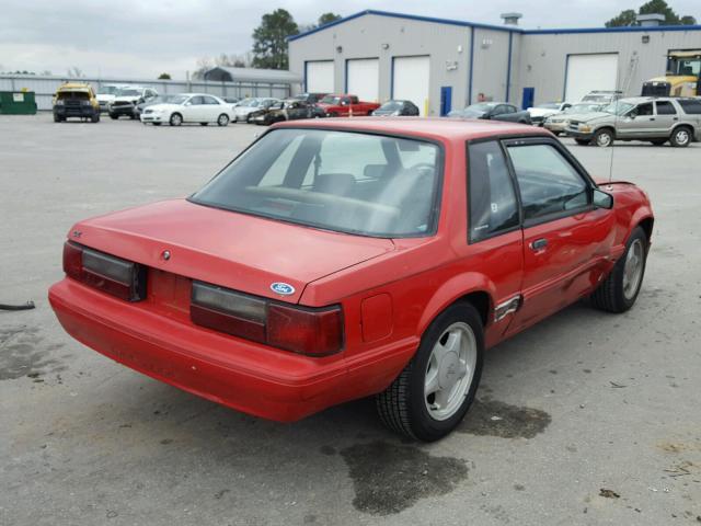 1FACP40M2NF149071 - 1992 FORD MUSTANG LX RED photo 4