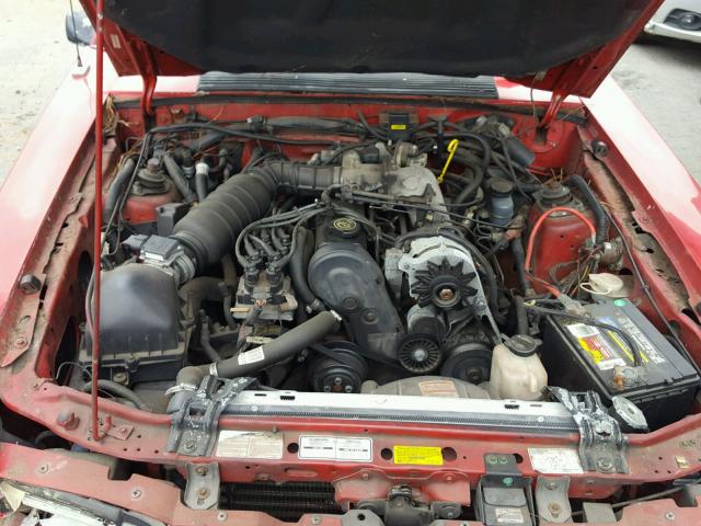 1FACP40M2NF149071 - 1992 FORD MUSTANG LX RED photo 7