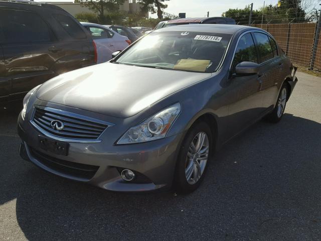 JN1CV6AP8DM714120 - 2013 INFINITI G37 BASE SILVER photo 2