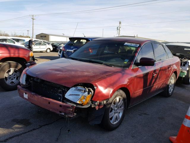 1MEFM40146G606723 - 2006 MERCURY MONTEGO LU RED photo 2