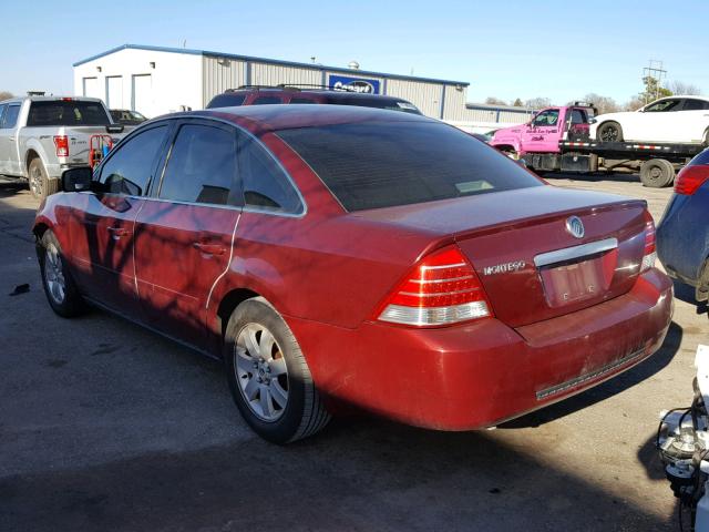 1MEFM40146G606723 - 2006 MERCURY MONTEGO LU RED photo 3