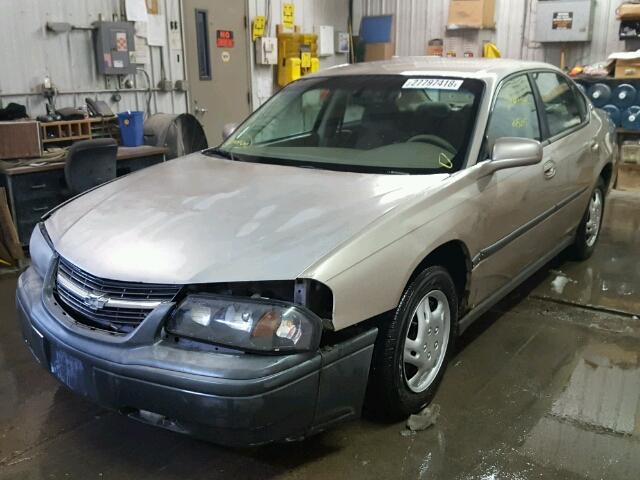 2G1WF55EX29181801 - 2002 CHEVROLET IMPALA TAN photo 2