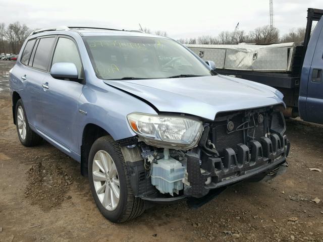 JTEEW41A682000521 - 2008 TOYOTA HIGHLANDER BLUE photo 1