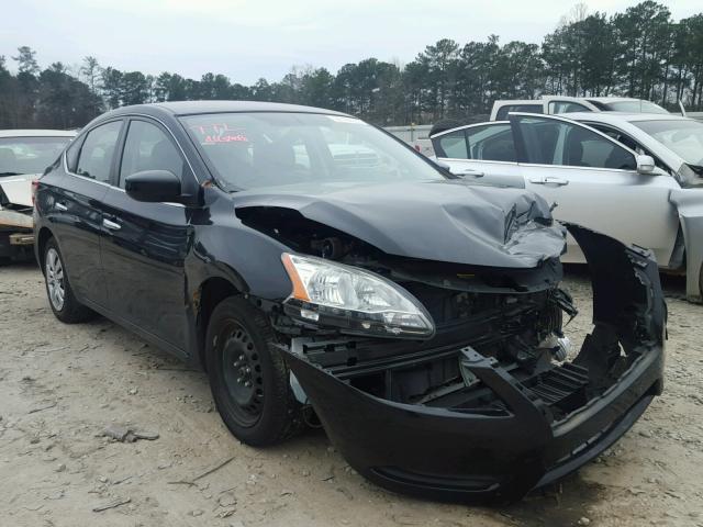 3N1AB7AP1DL772442 - 2013 NISSAN SENTRA S BLACK photo 1