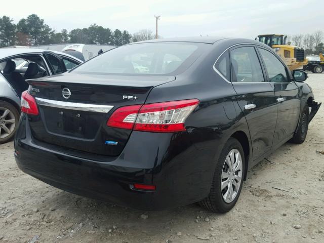 3N1AB7AP1DL772442 - 2013 NISSAN SENTRA S BLACK photo 4