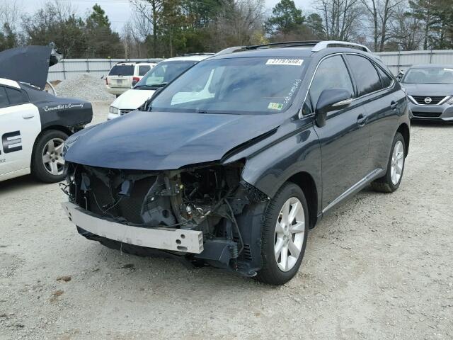 2T2ZK1BA4BC056539 - 2011 LEXUS RX 350 BLACK photo 2