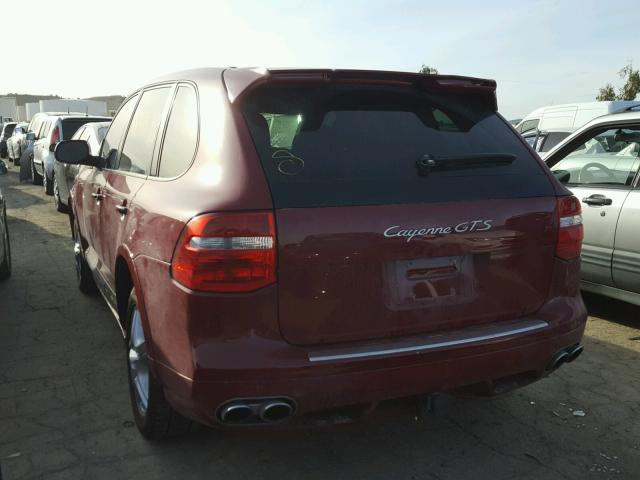 WP1AD29PX8LA70795 - 2008 PORSCHE CAYENNE GT RED photo 3