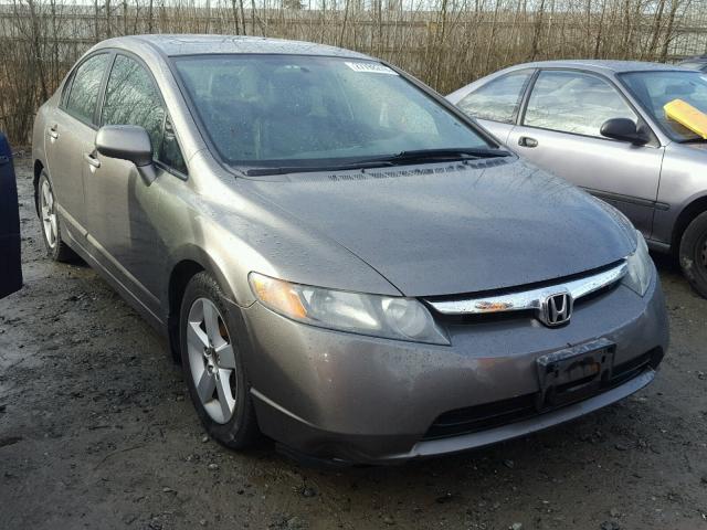 1HGFA16836L076220 - 2006 HONDA CIVIC EX GRAY photo 1