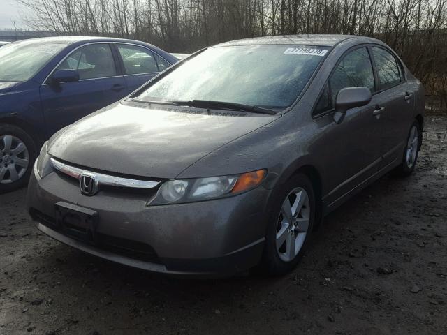 1HGFA16836L076220 - 2006 HONDA CIVIC EX GRAY photo 2