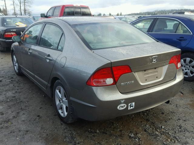 1HGFA16836L076220 - 2006 HONDA CIVIC EX ნაცრისფერი ფოტო 3
