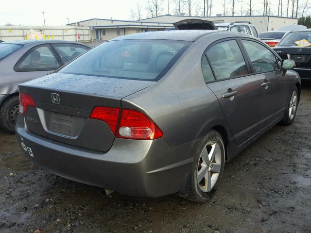 1HGFA16836L076220 - 2006 HONDA CIVIC EX GRAY photo 4