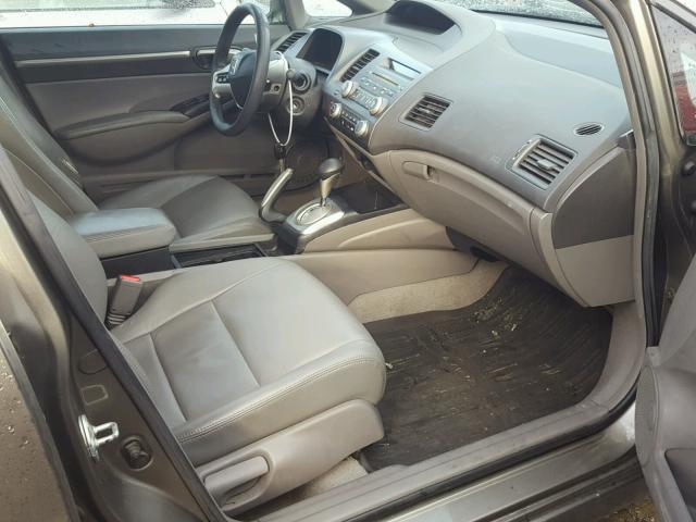 1HGFA16836L076220 - 2006 HONDA CIVIC EX GRAY photo 5