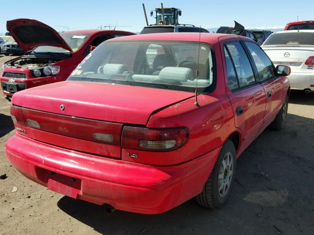 KNAFA1254T5242591 - 1996 KIA SEPHIA RS RED photo 4